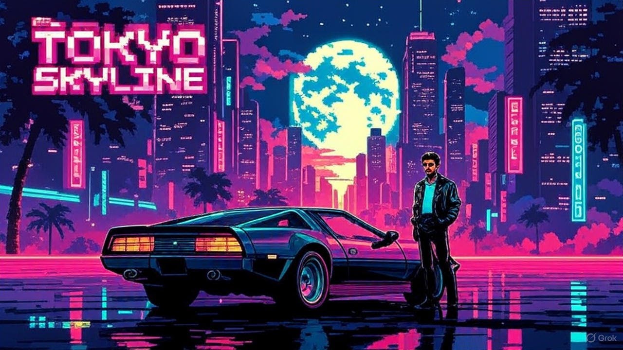 Midnight Neon 2025 &ndash; 8H52M Synthwave / Retrowave Mix | Rainy Cyberpunk Nights
