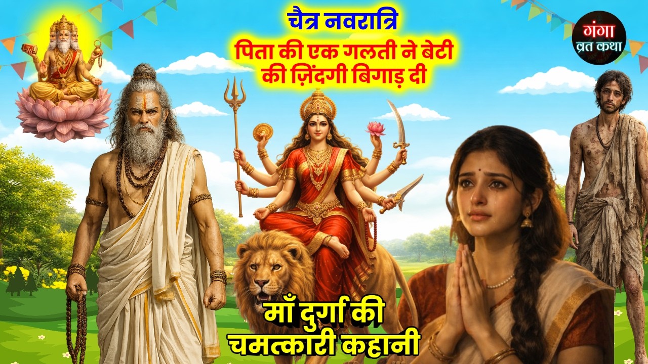 चैत्र नवरात्रि व्रत कथा 2026 ~ माँ दुर्गा की चमत्कारी कहानी ~ Navratri Katha ~ नवरात्र व्रत की कहानी