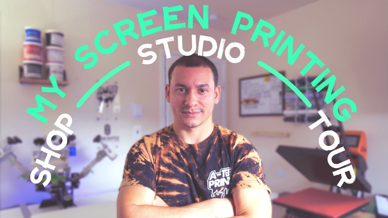 My Screen Printing  Shop / Studio Tour