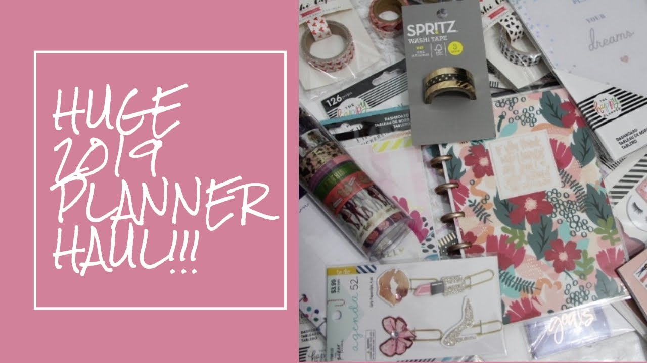 Massive PLANNER HAUL!  | 2019 planner supplies