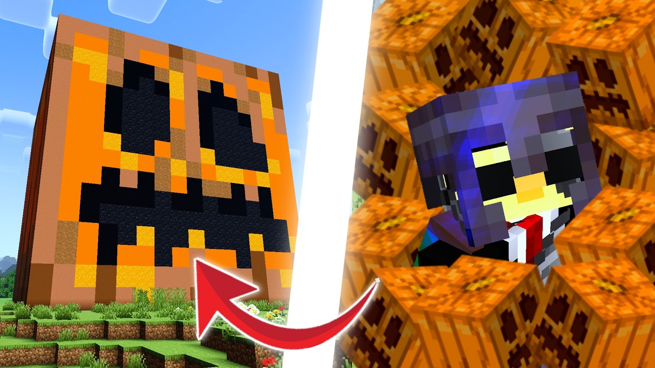 !Construí una Calabaza Gigante con una Granja Oculta Dentro! | STK 1