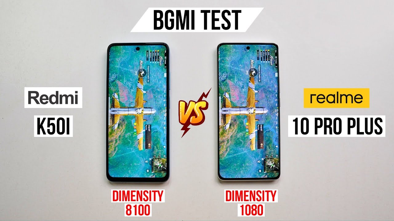 Realme 10 Pro Plus vs Redmi K50i Pubg Test, Heating and Battery Test | Shocking Results 😱