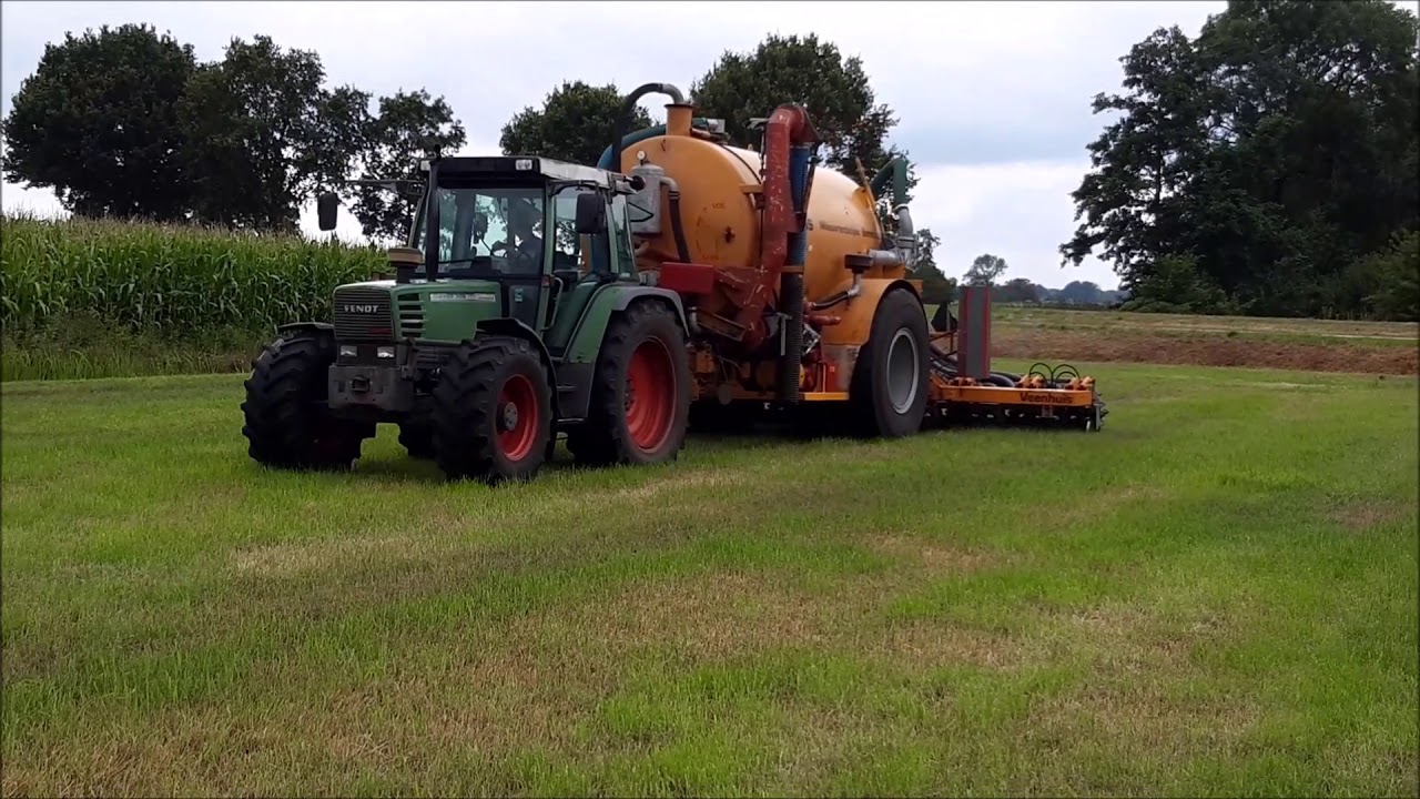 ZODEBEMESTEN MET FENDT 309 C EN VEENHUIS 10 KUUBS MESTTANK