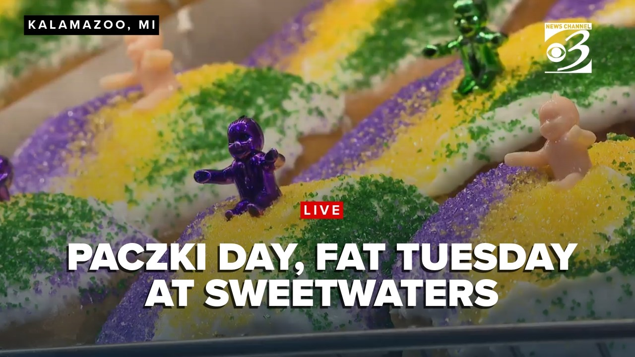 Celebrating Fat Tuesday, Mardi Gras with Paczki and King Cakes at Sweetwaters Donut Mill