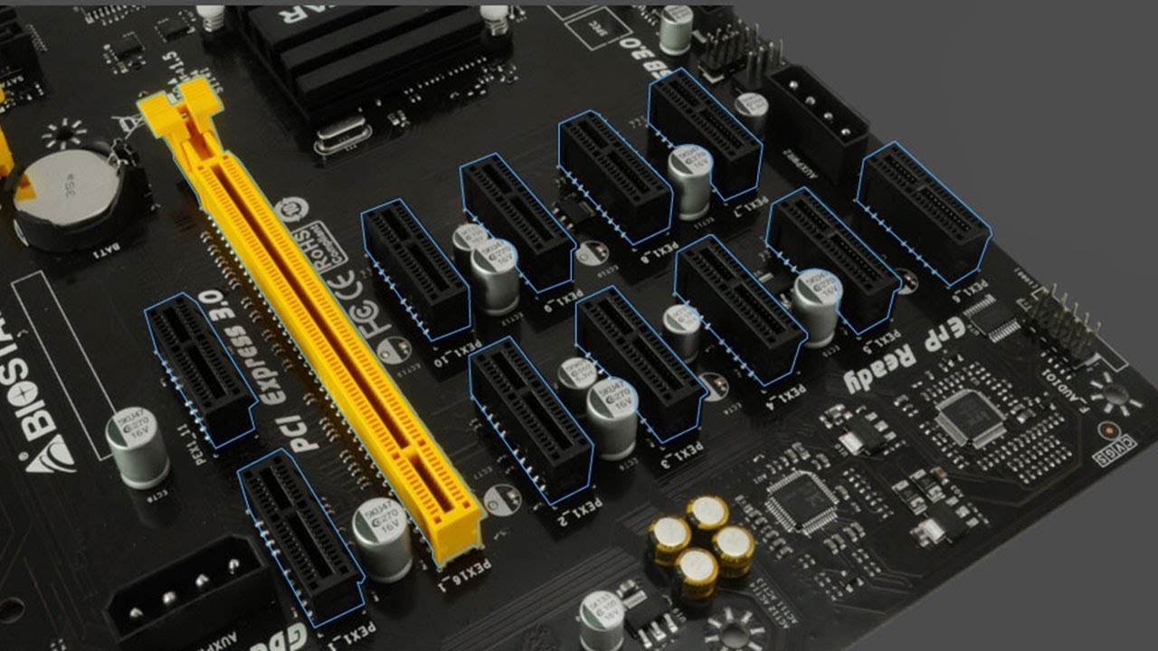 FIEBRE DEL MINADO. Placa Base Biostar TB250-BTC PRO para 12 TARJETAS GRÁFICAS.