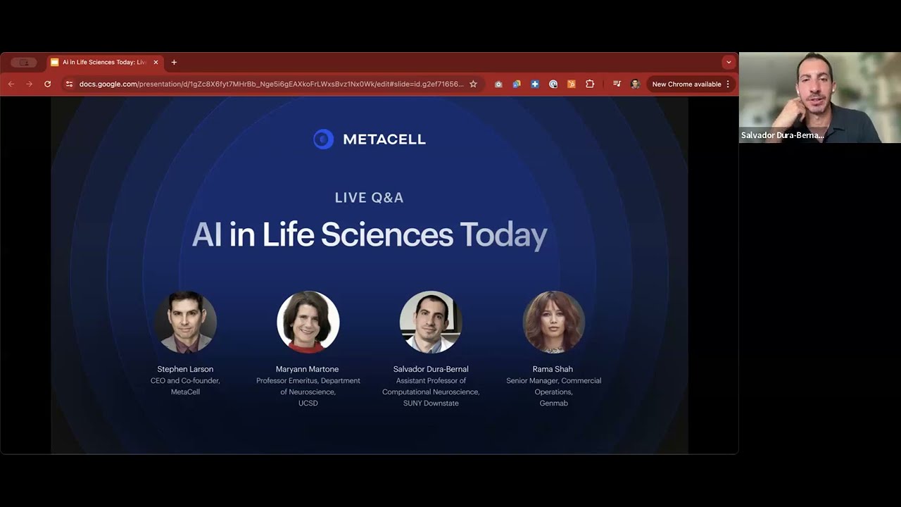 WEBINAR: AI in Life Sciences Today