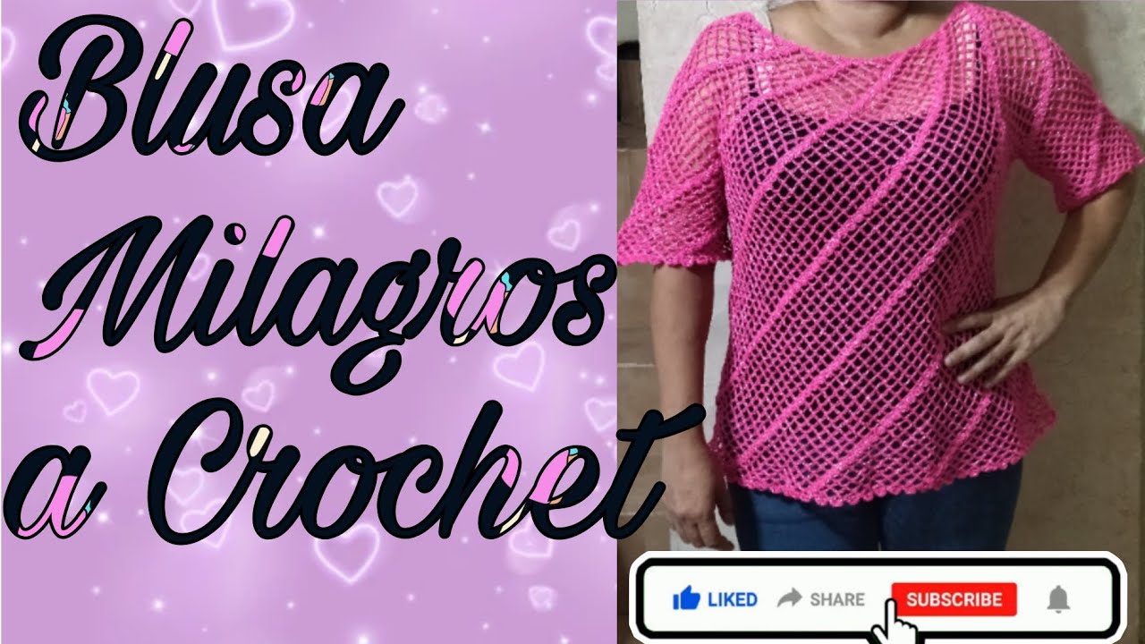 Blusa 👚 Milagros a Crochet  😍🥰😘