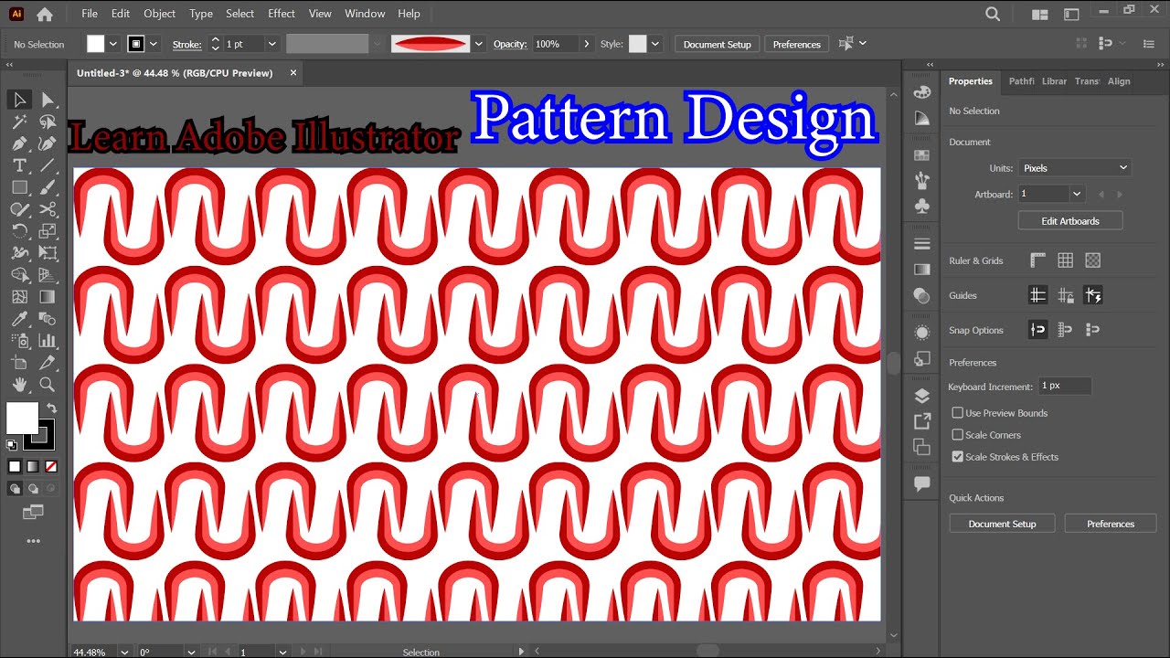 Creative Pattern Design Easy techniques in Adobe Illustrator Tutorials #abaidgraphicstudio