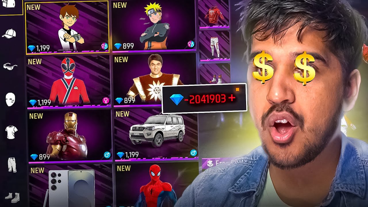 BUYING EVERY FREE FIRE RARE ITEM IN 2 MILLION DIAMONDS 🤑