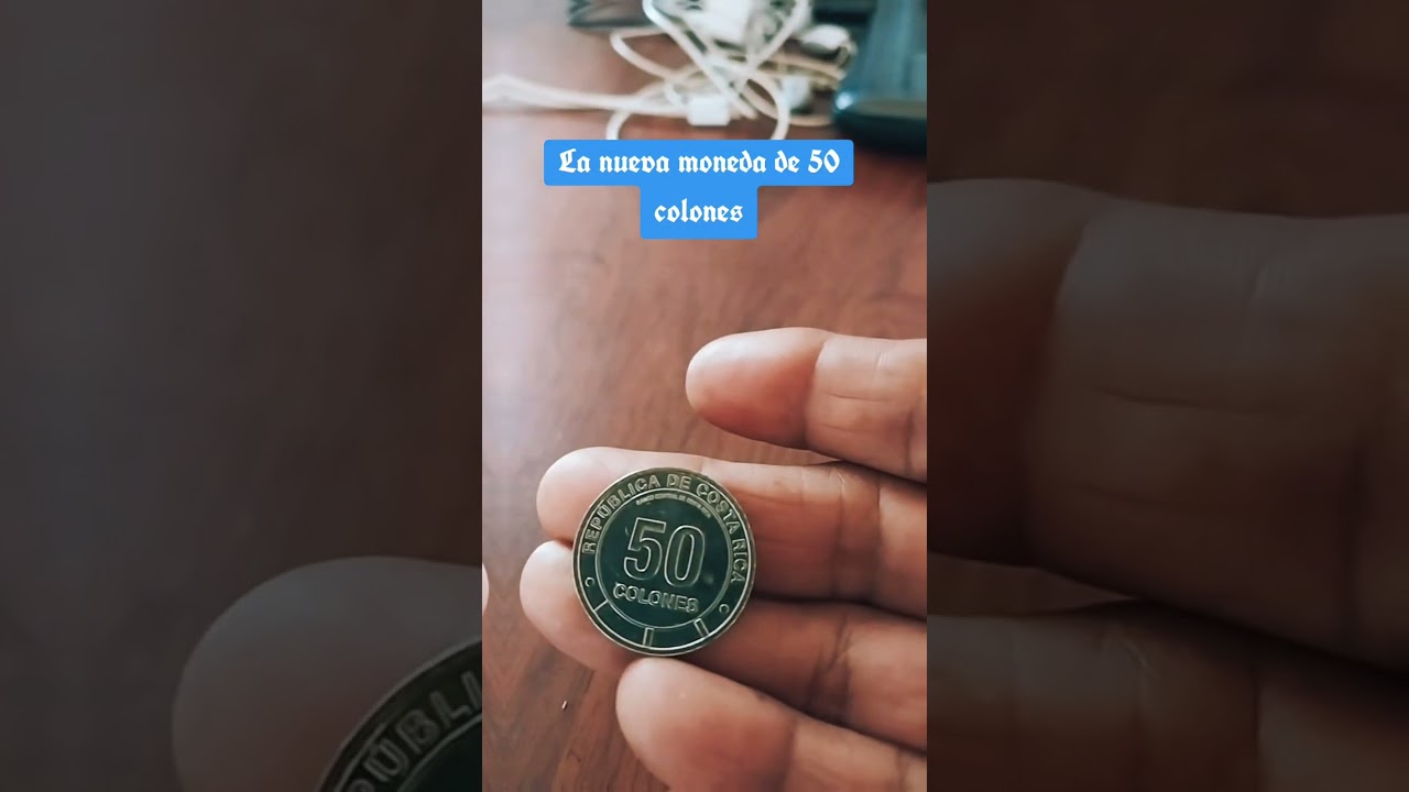 moneda nueva de 50 colones de costa rica