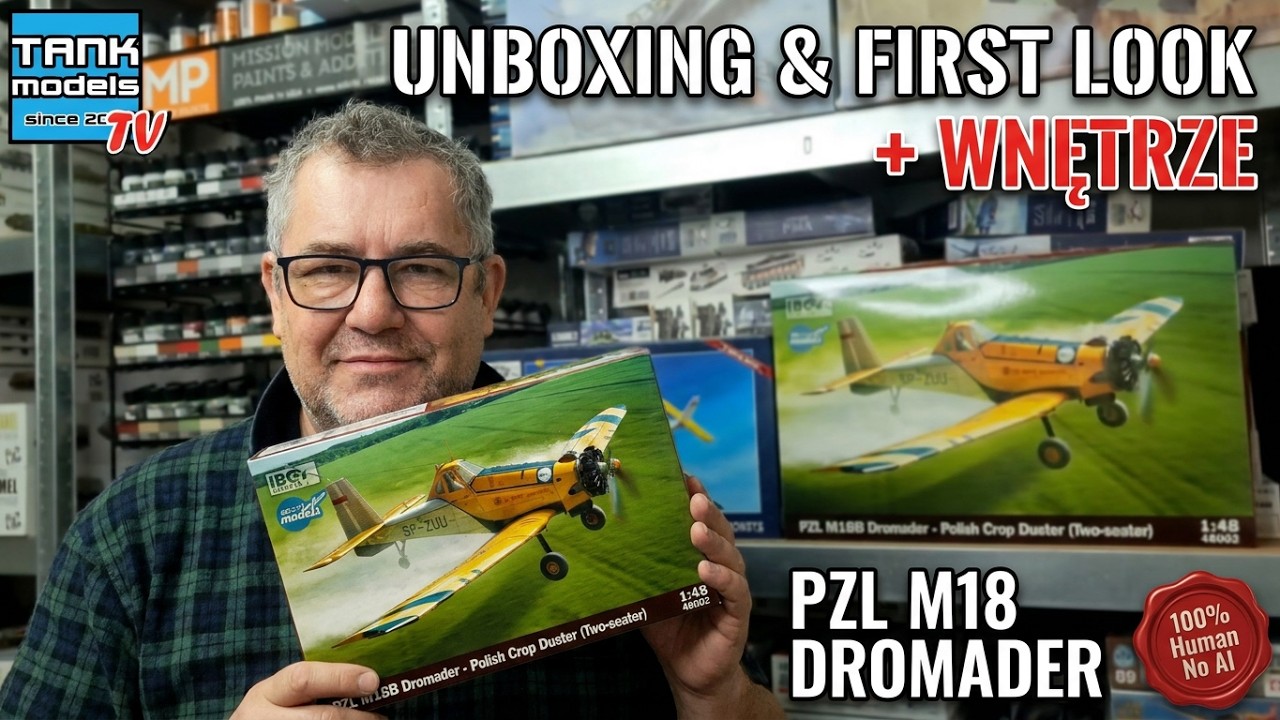 PZL M18 DROMADER - Unboxing 500 (🇵🇱🇬🇧) - IBG Models 48002