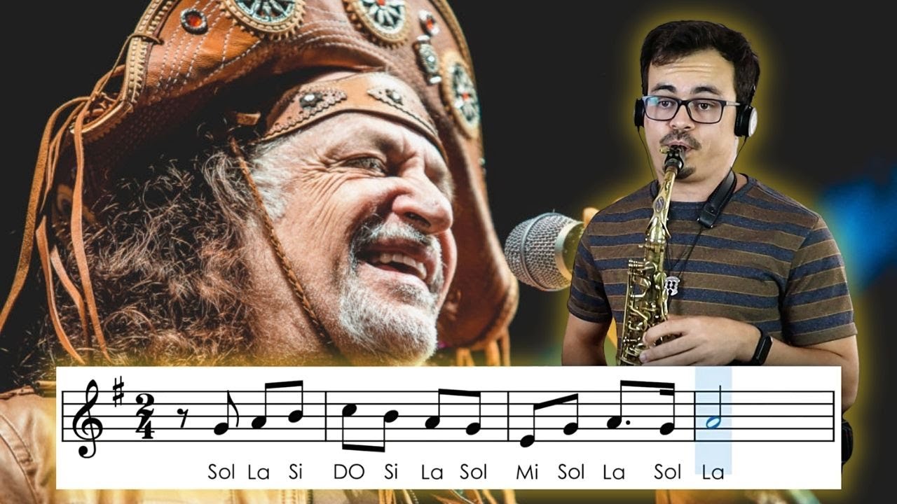 Sax Alto - Anunciação de Alceu Valença, partitura com notas.