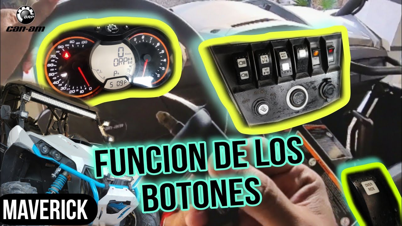 MAVERICK X ds 1000R TURBO / FUNCIÓN DE LOS BOTONES.