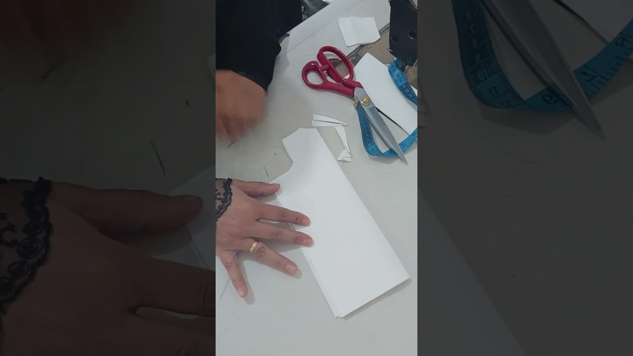 فصال دشداشه عدلة على الورق