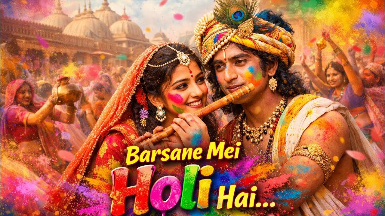 Barsane mei holi hai !!!!! Holi special 🌸|| Holi hai... #radheshyam #holi 
