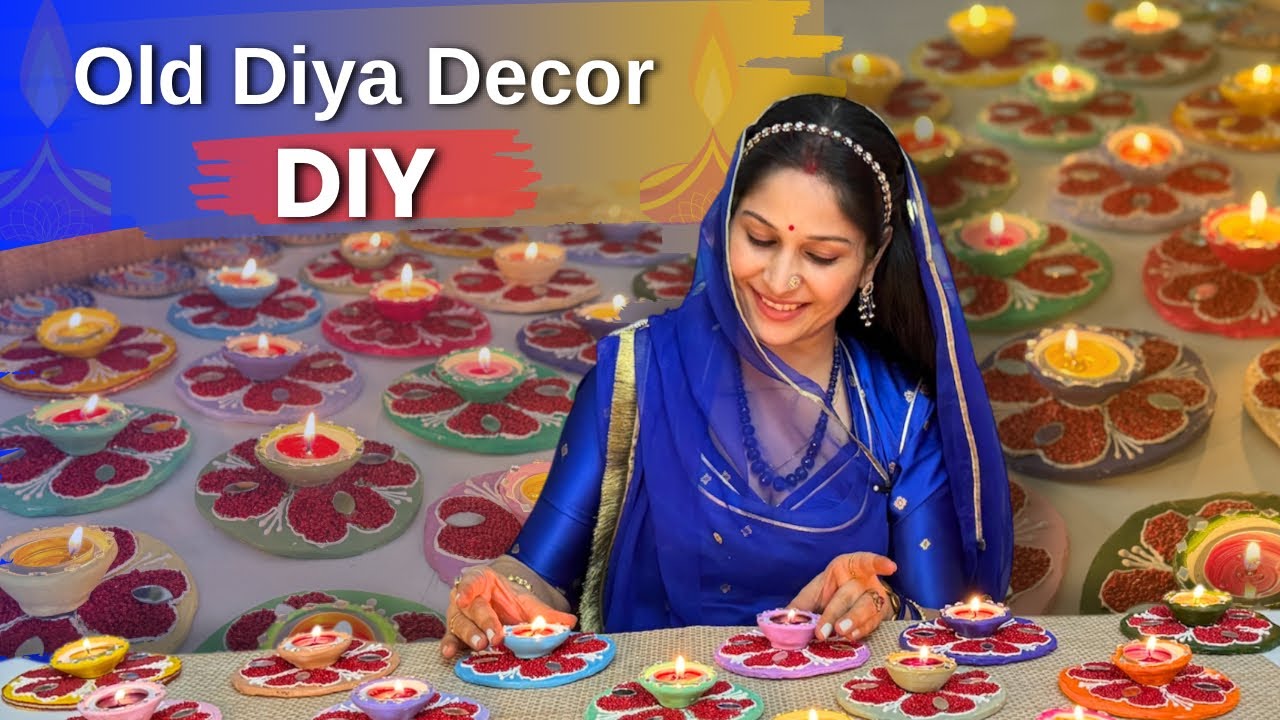 Revamp Your Old Diyas for a Stunning Diwali | Old Diya Decor DIY