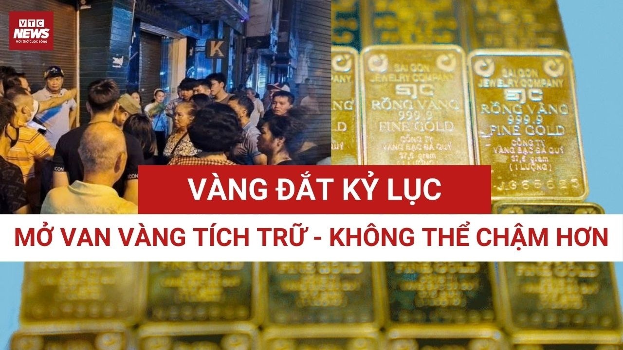 Giá vàng vênh kỉ lục, đã đến lúc mở van vàng tích trữ | VTC News