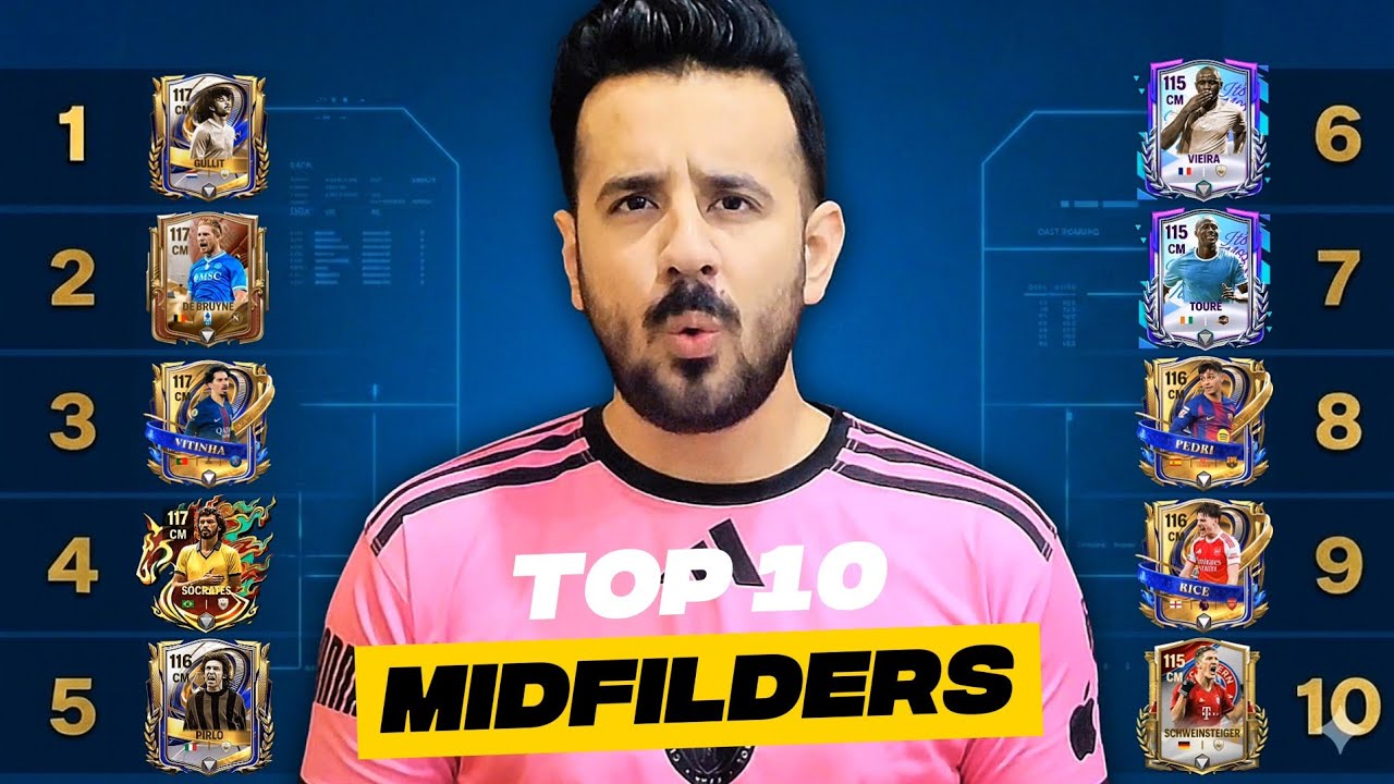 Top 10 Midfielder in FC Mobile 🔥