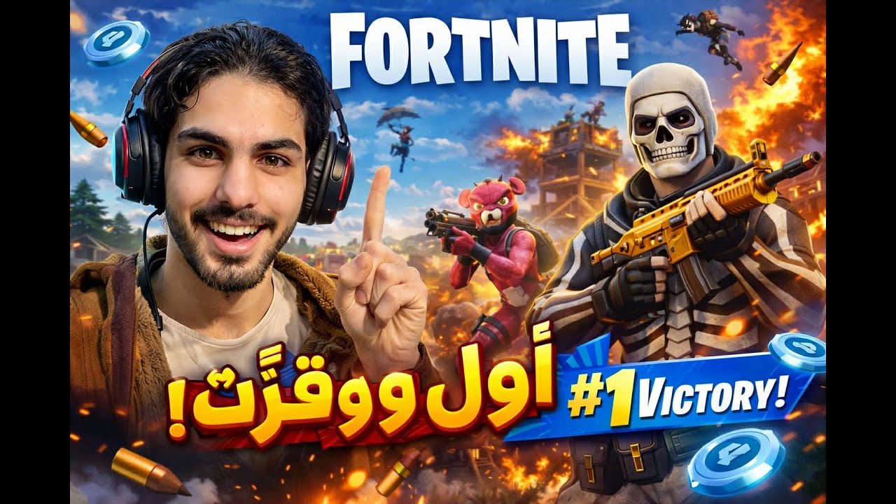 «دخلت فورت نايت صدفة… طلعت أسطورة 😎🔥»