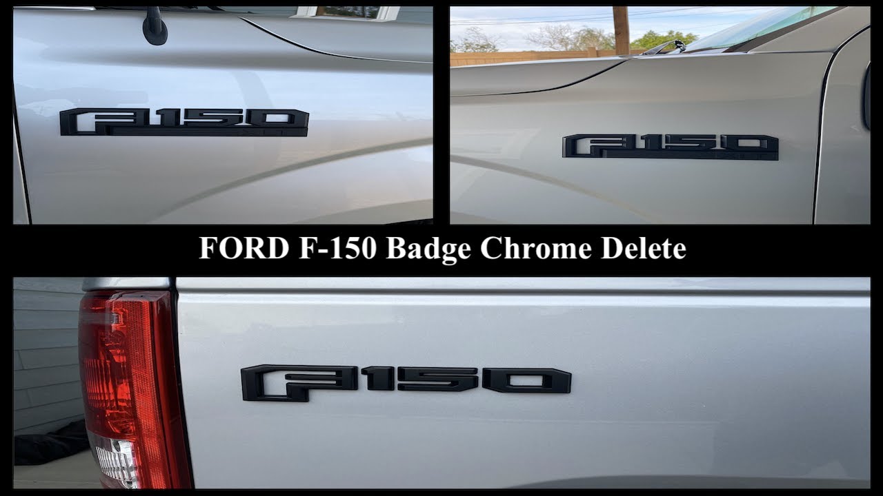 How To Remove and Replace F-150 Emblems (Chrome Delete)