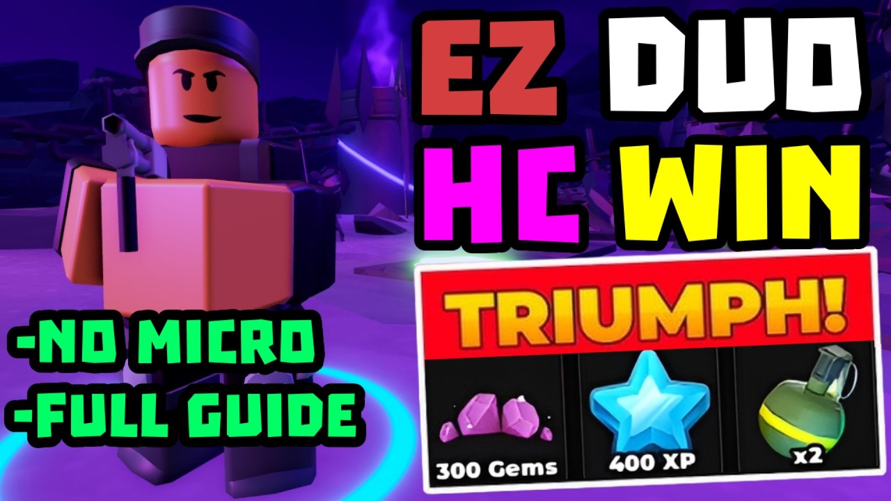DUO Hardcore Спидран Победа + Полный Гайд | TDS Tower Defense Simulator