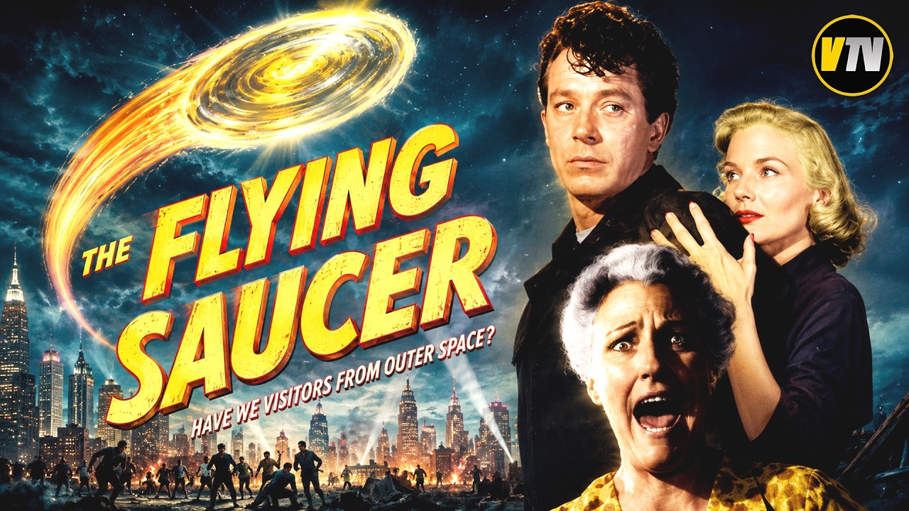 THE FLYING SAUCER (1950) Classic 50's Sci Fi, Mikel Conrad, Pat Garrison, Vintage Full Movie