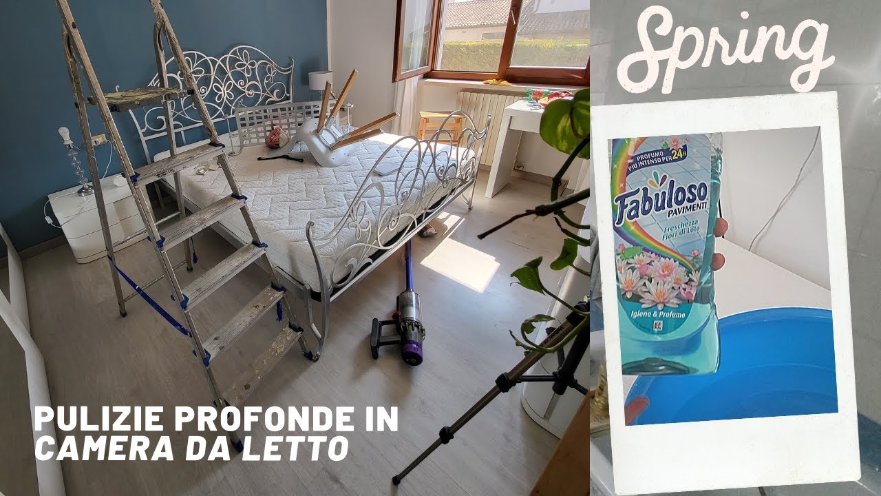 |Puliamo la camera da letto in 8 minuti|Pulizie di primavera|Cleaning motivation|