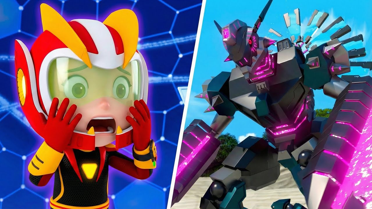 Dino Masters Fights Against Mirror Monster | Dinocore Full Episode | Superhero Cartoons