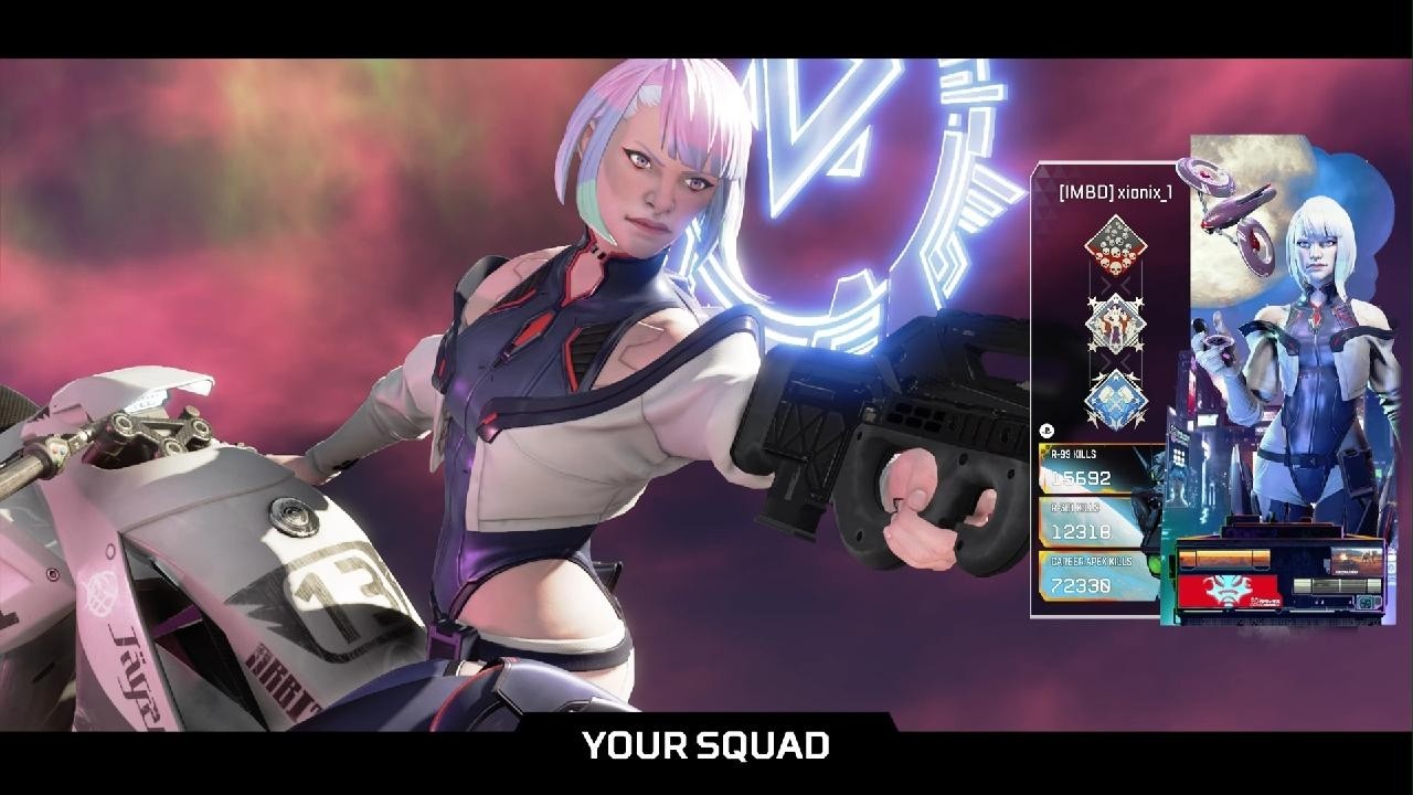 Axel-lucy skin 20 bomb 5k damage in the Cyberpunk collab!!