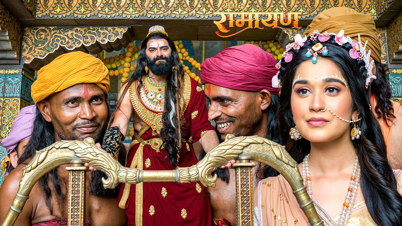 जब रावण से धनुष नहीं उठा, तो हँसती हुई प्रजा को देखकर रावण का क्रोध और बढ़ गया। Shrimad Ramayan |