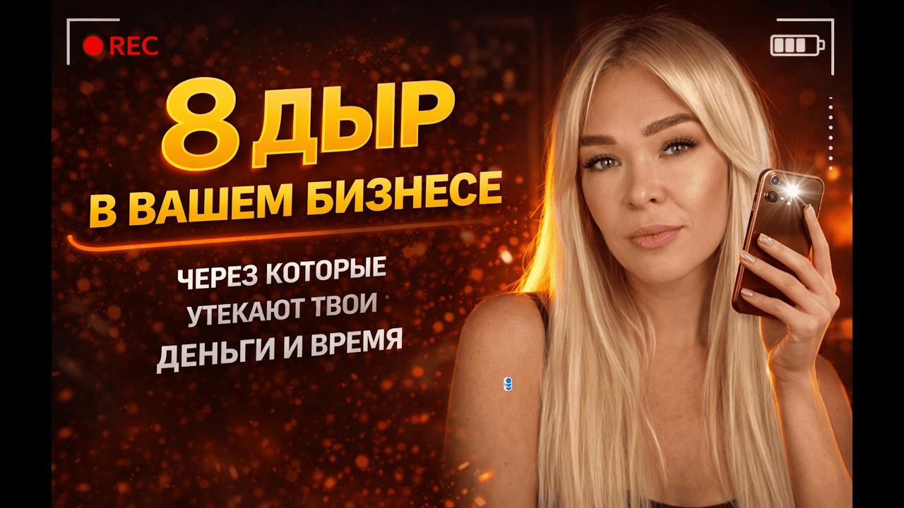 8 дыр в вашем бизнесе, куда утекают деньги и время.