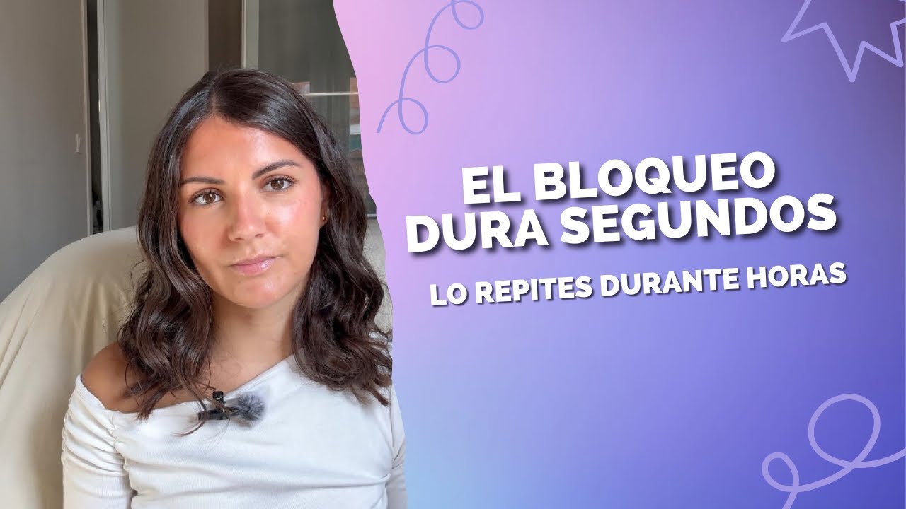 El bloqueo dura segundos. Lo que lo hace grande es lo que haces después