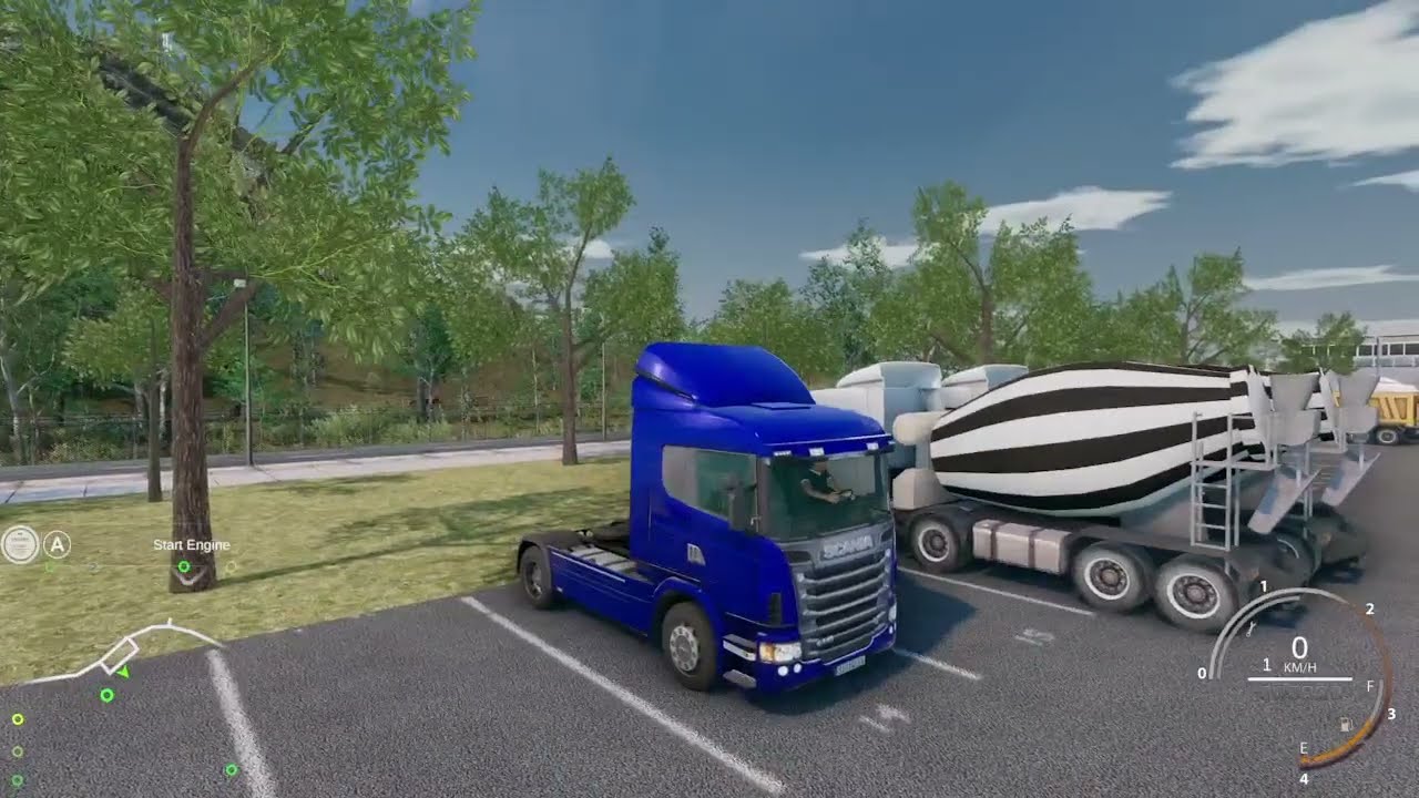 Trucks and logistics simulator gameplay