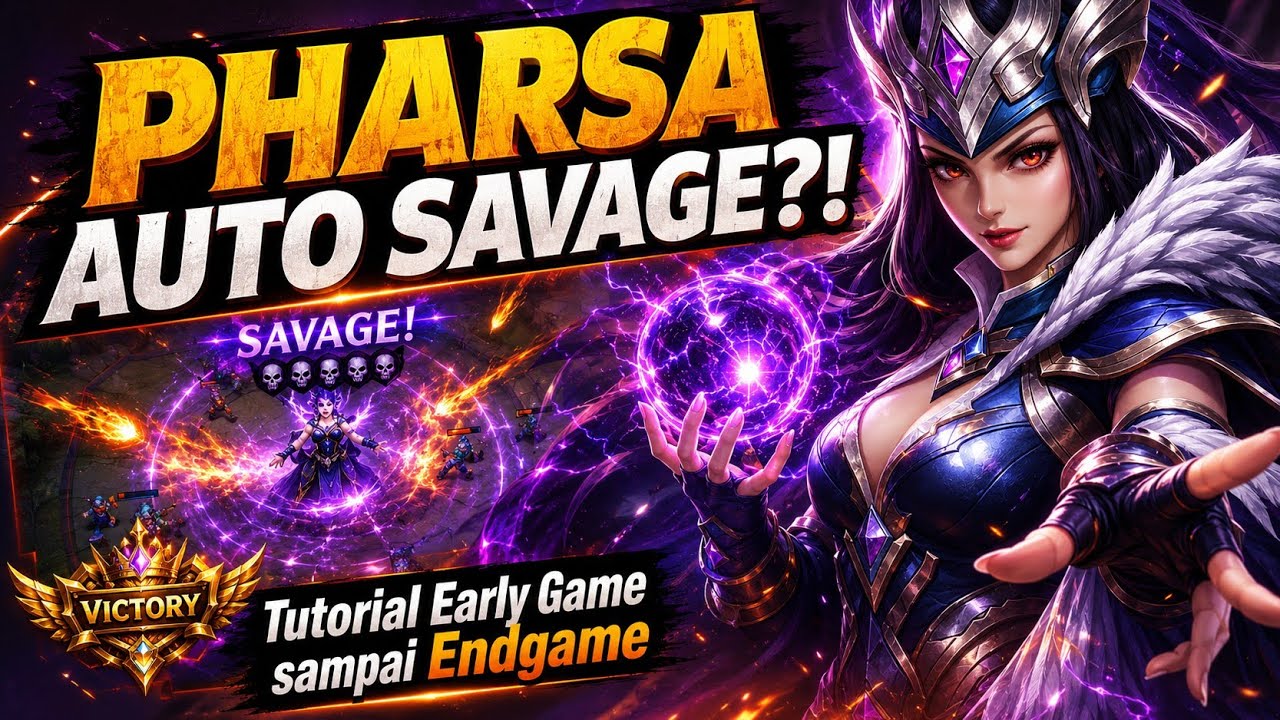 PHARSA AUTO SAVAGE?! Tutorial Early Game Sampai Endgame MLBB!