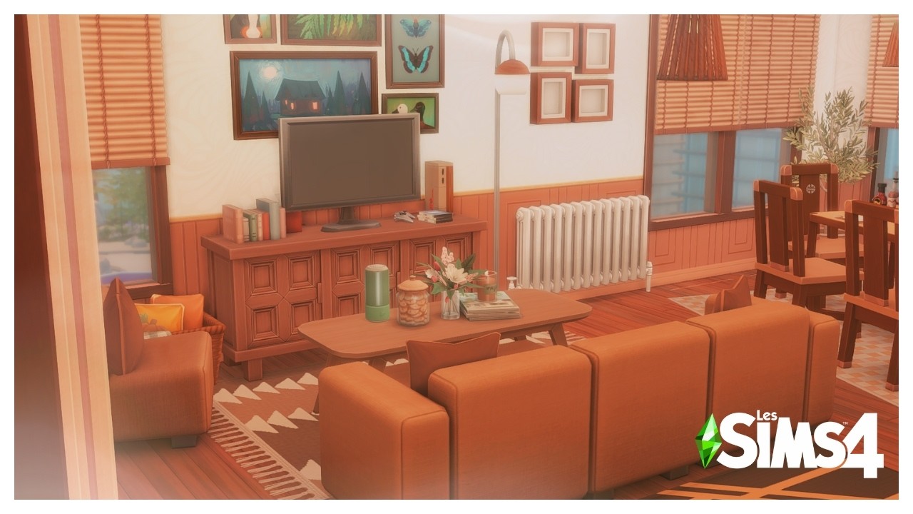 On aménage un studio cozy 🤎 | Appartement Sims  4