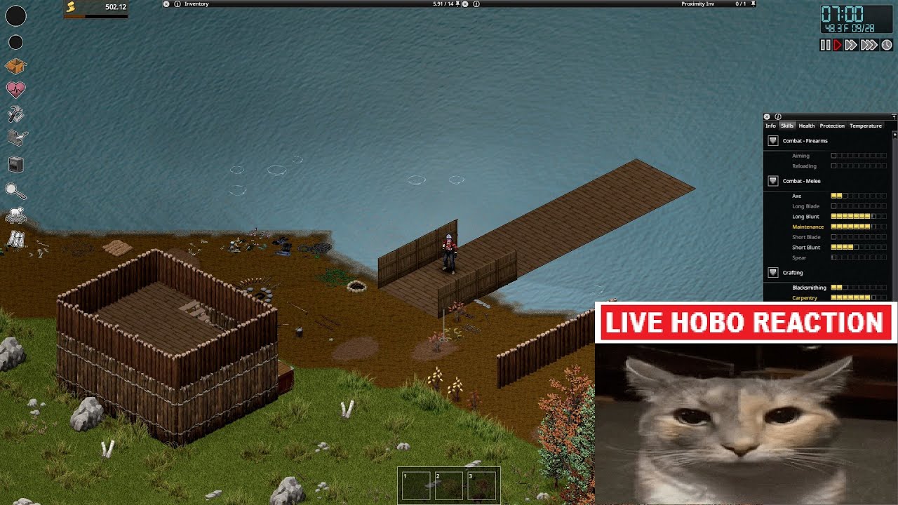 16x pop Project Zomboid: B42 iamnotahobo SURVIVING IN THE WOODS