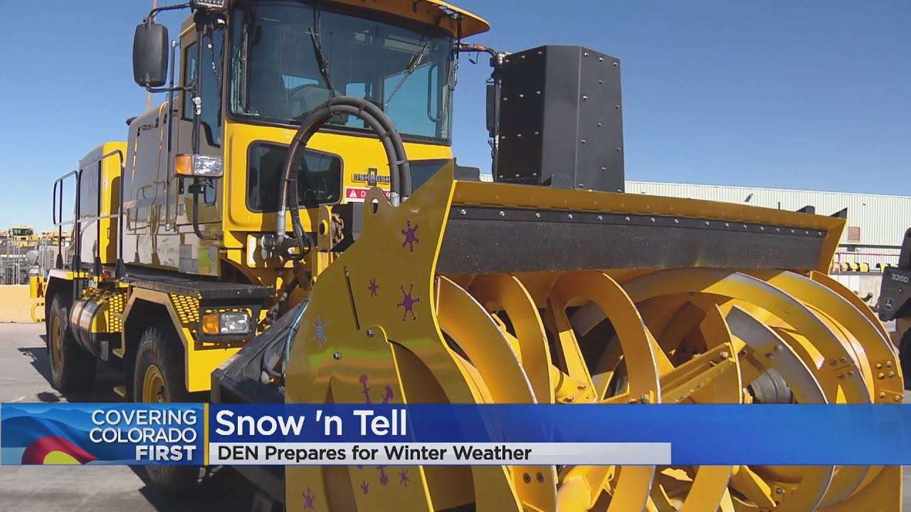 Denver International Airport's 'Snow And Tell' Shows Off Snow Clearing Abilities