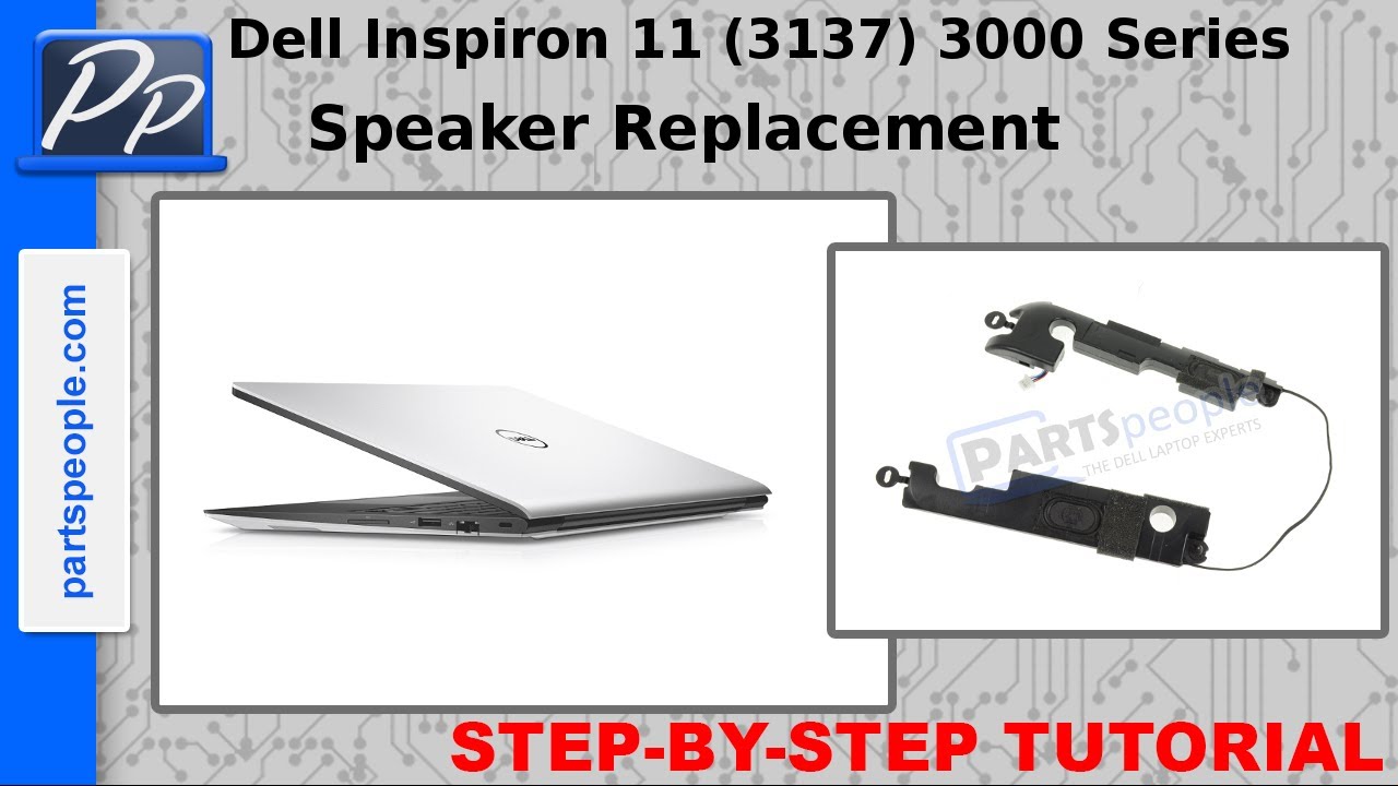 Dell Inspiron 11 (3137) 3000 Series Speaker Video Tutorial Teardown