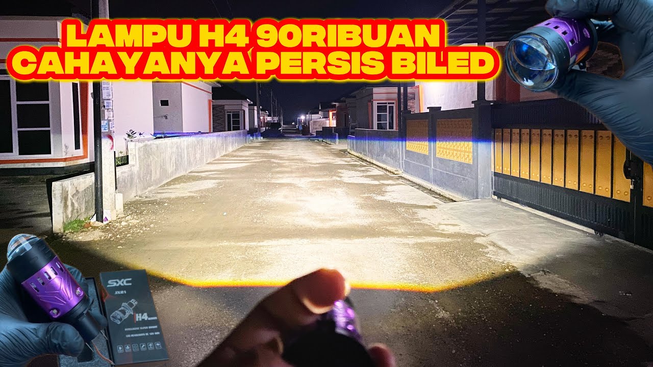 REVIEW LAMPU BILED H4 SXC JX21 CAHAYANYA SETERANG MATAHARI |REKOMENDASI LAMPU H4 MURAH TERANG 2026