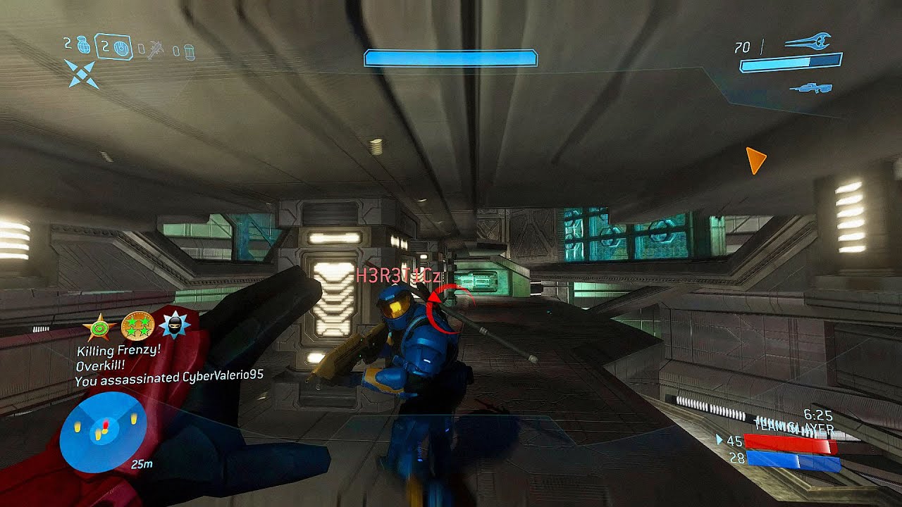 sweating profusely in a game of halo 3