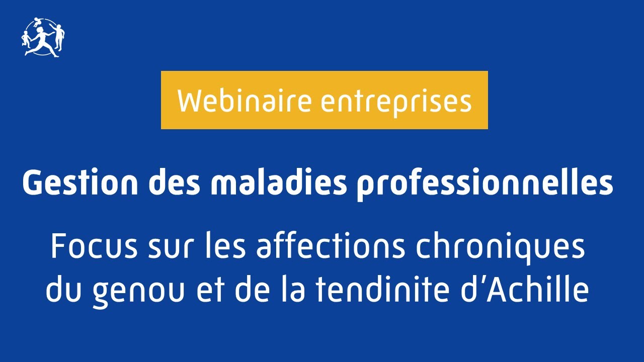 Webinaire du 26/09/2024 | Focus sur les affections chroniques du genou et de la tendinite d’Achille
