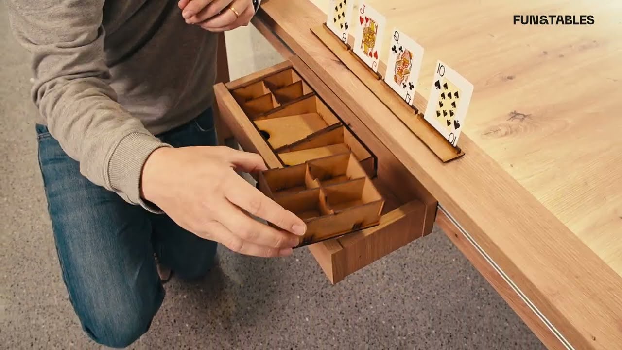 Fun and Tables - Montaje accesorios mesa - Posa Vasos - Bandeja - Dispensador