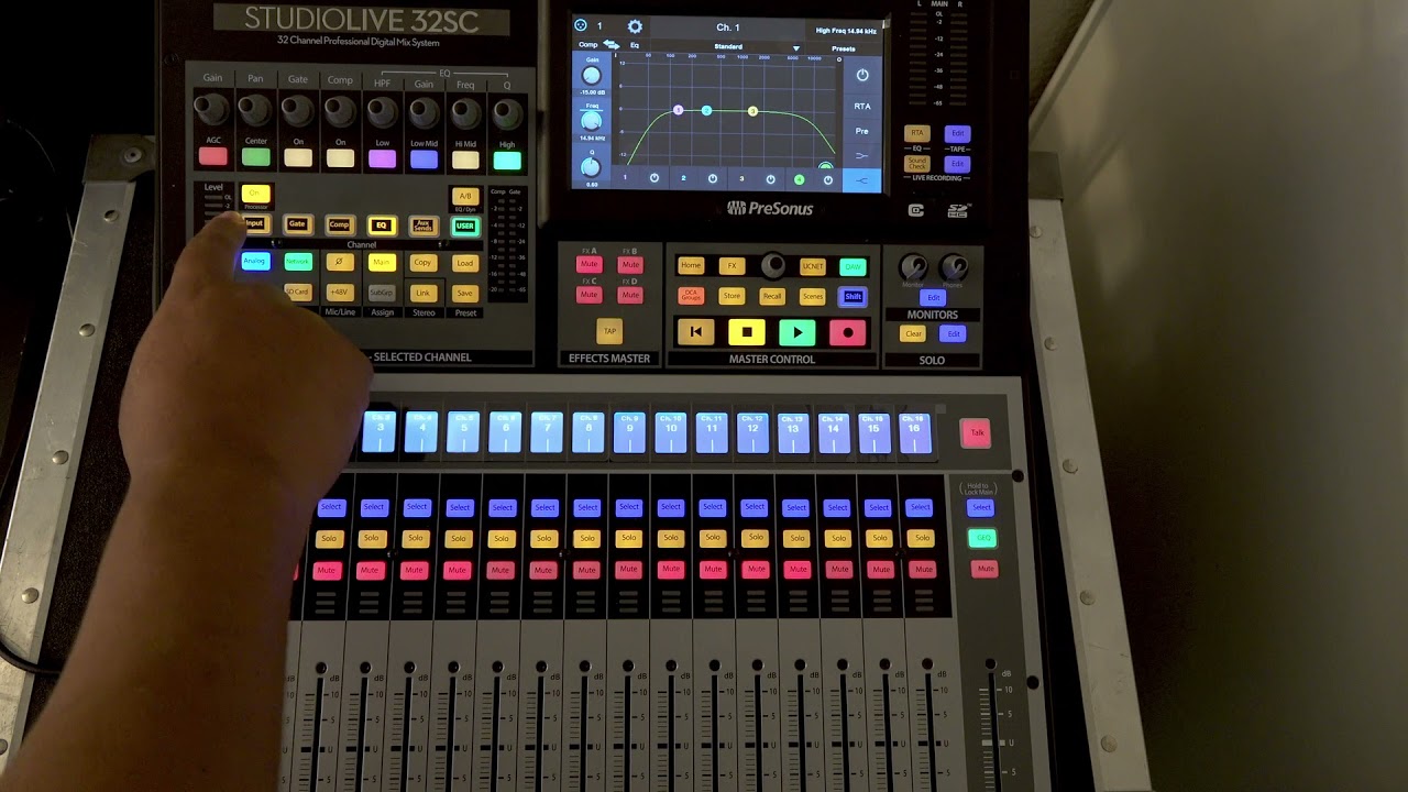 HPF & LPF Filtros En Presonus StudioLive 32 SC