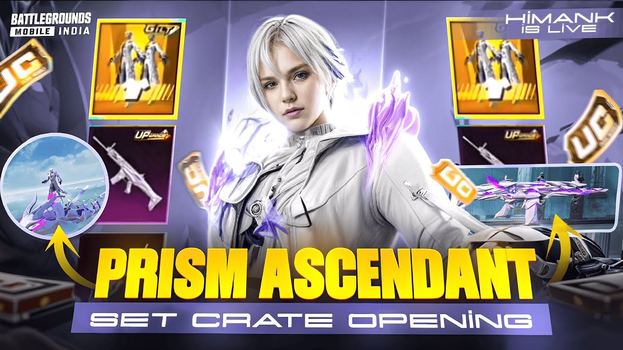 20K UC PRISM ASCENDANT ULTIMATE SET CRATE OPENING | MAXING NEW SCARL GUN #bgmi #pubg #crateopening