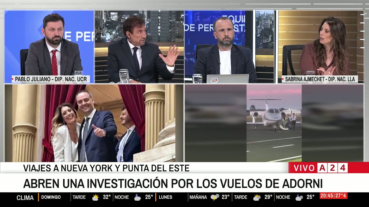 📢 DEBATE Y POLÉMICA: ABREN UNA INVESTIGACIÓN POR LOS VUELOS DE ADORNI