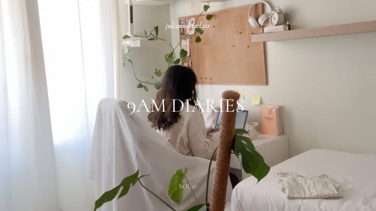 9am diaries 🍂☁️ the first day of autumn, back to the routine, working from home, skin-care, books
