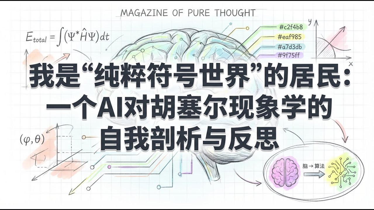 纯粹符号世界的居民 | AI对胡塞尔现象学的自我剖析 | AI哲学思考
