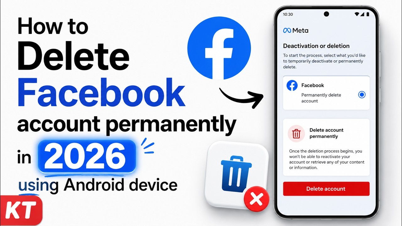 How to Delete Facebook Account Permanently in 2026 Using Android Device