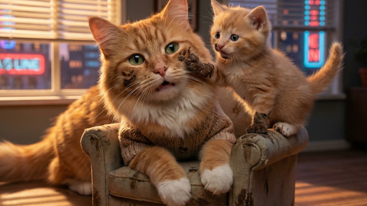 Mother Cat’s Silent Struggle No One Sees..