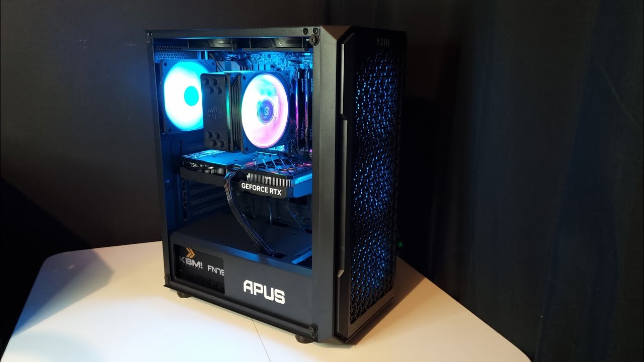 Projeto PC Gamer do Pedro | Review Gabinete Pichau Aprus | RTX 4060 Palit